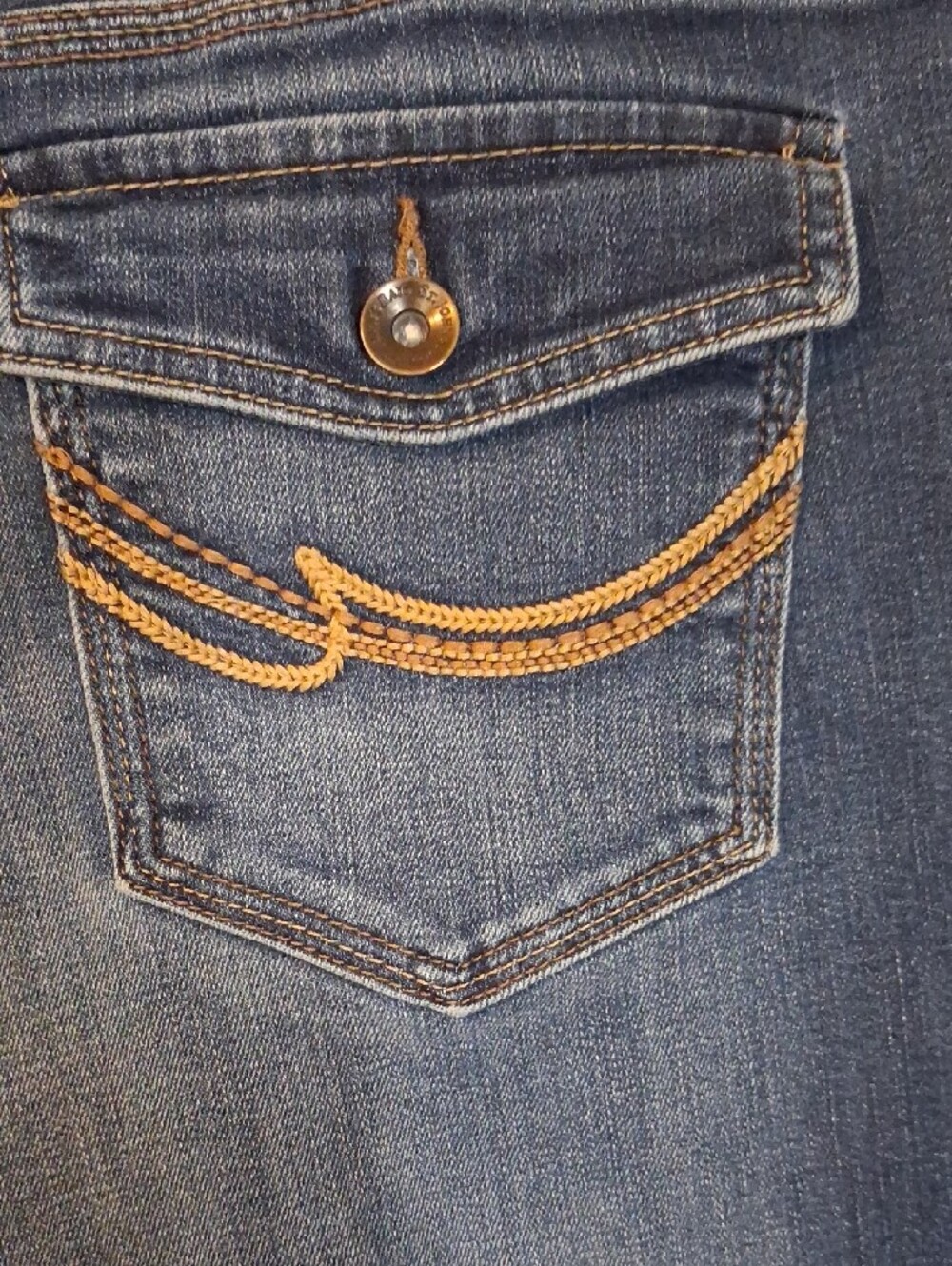 St. John's Bay navy blue denim bermuda shorts - Picture 7 of 10
